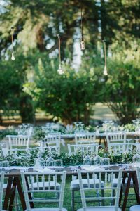 Tuscan wedding lights